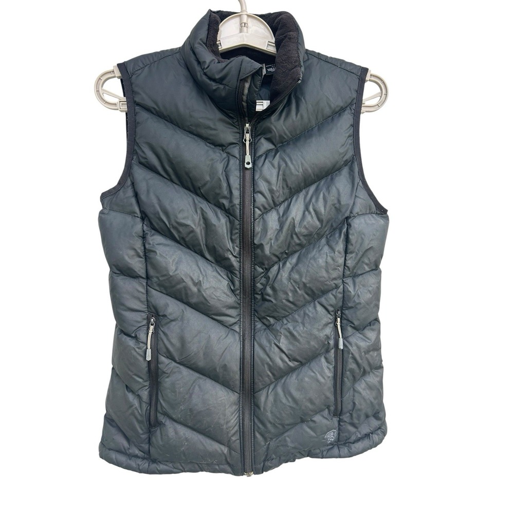 Mountain Hardwear Black Q Shield 650 Down Puffer Vest Womens Small Hiking BH